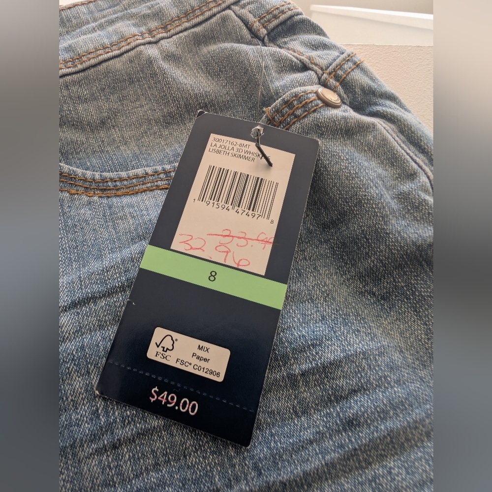 Bandolino Women's Ankle & Cropped Jeans - Blue Size 8 - Picture 4 of 8